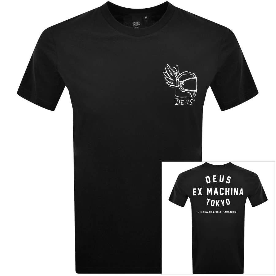 Deus Ex Machina Harajuku Helmet T Shirt Black | Mainline Menswear us